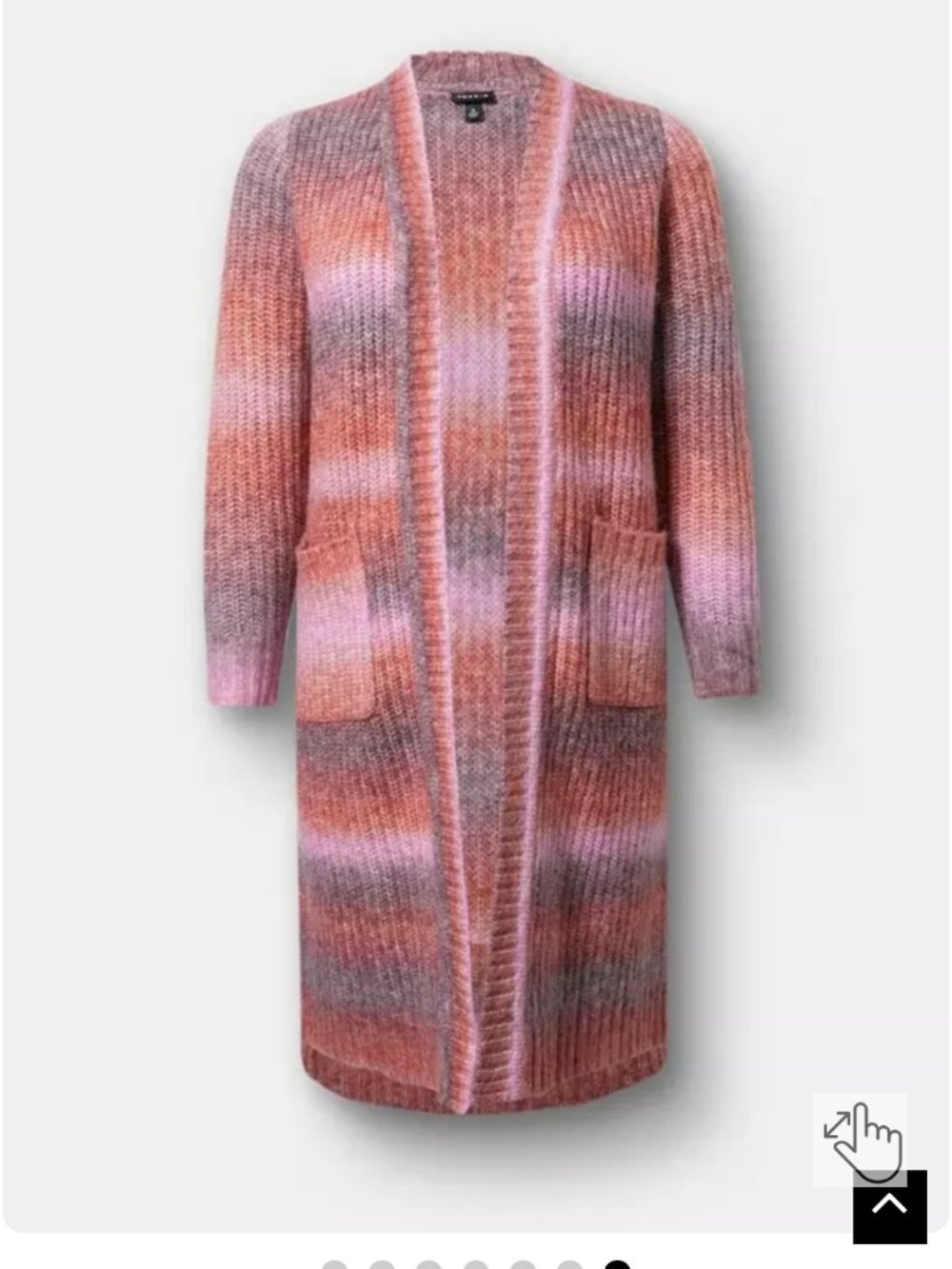 TORRID Pink Ombre Duster Cardigan